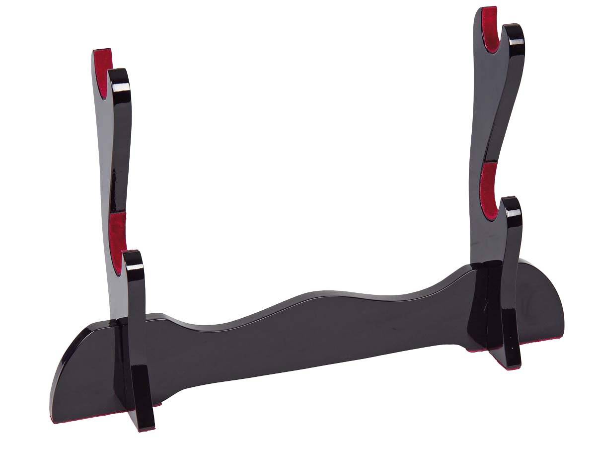 foto Stojan na st�l na dva samurajsk� me�e